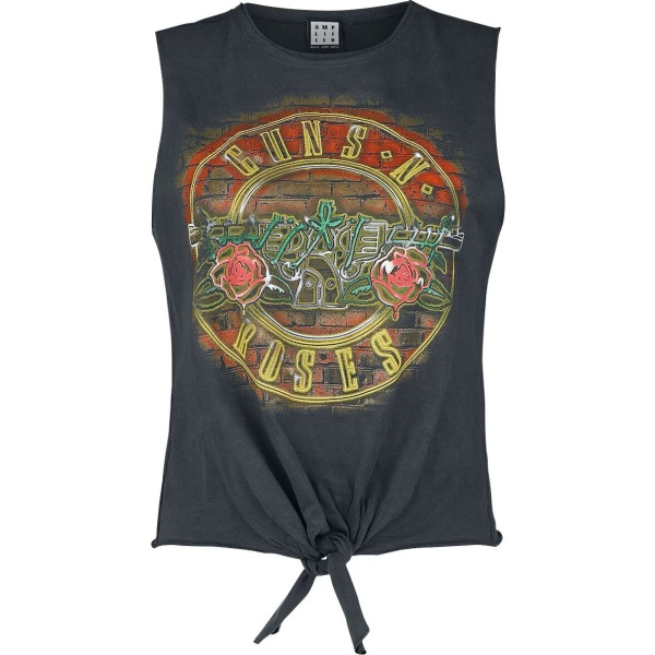 Guns N' Roses Amplified Collection - Neon Bullet Dámský top charcoal - RockTime.cz