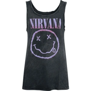 Nirvana Smiley Dámský top černá - RockTime.cz