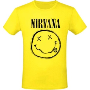 Nirvana Flower Sniffing Tričko žlutá - RockTime.cz