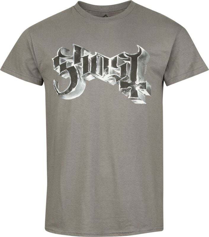 Ghost New Logo Grucifix Tričko charcoal - RockTime.cz