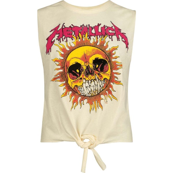 Metallica Amplified Collection - Neon Sun Dámský top bílá - RockTime.cz