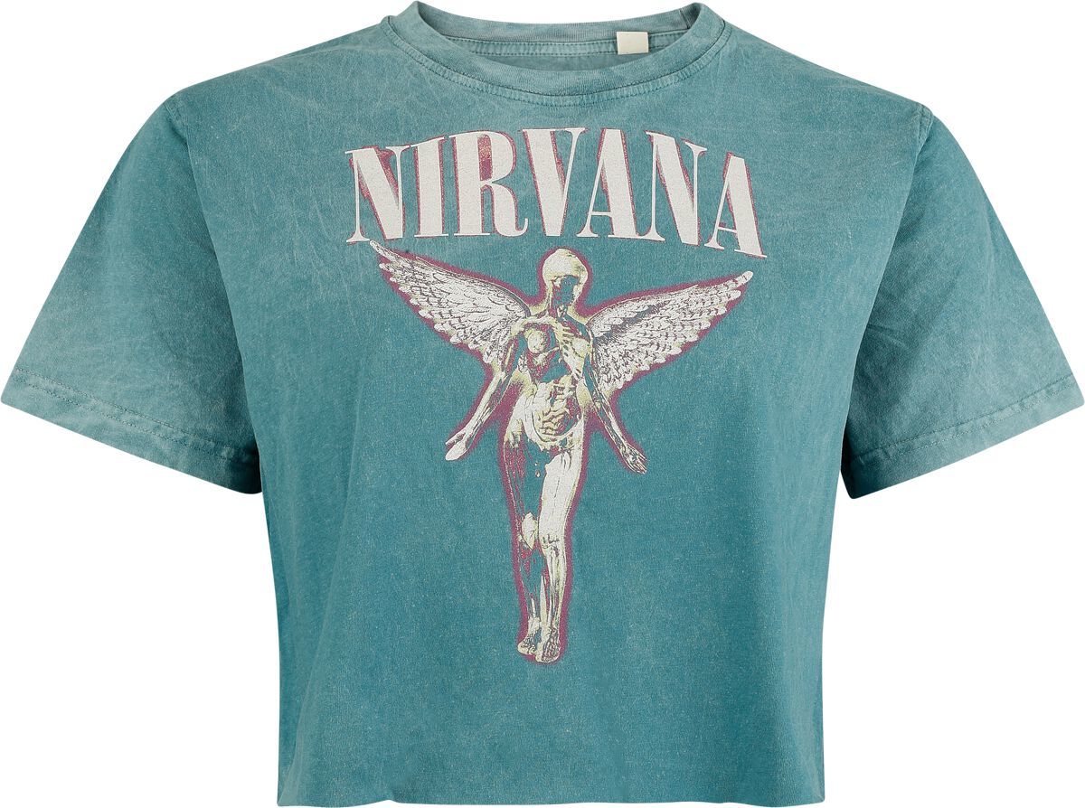 Nirvana Angel Dámské tričko modrá - RockTime.cz