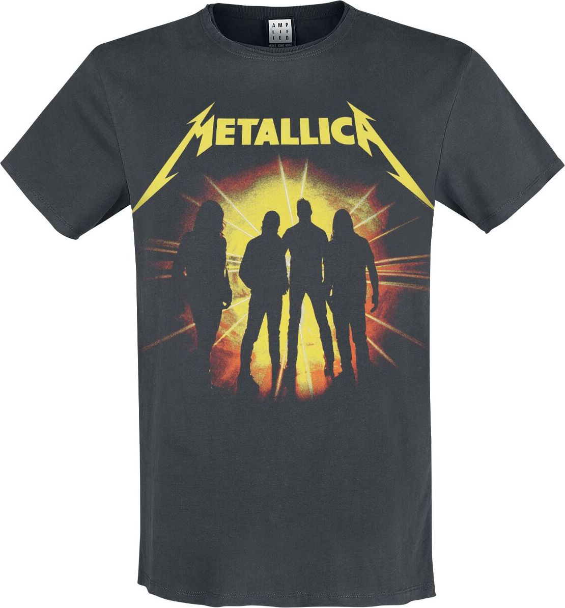 Metallica Amplified Collection - Strobes Tričko charcoal - RockTime.cz