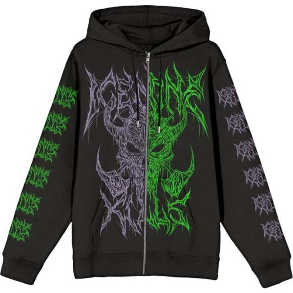 Ice Nine Kills Black Metal Split Mikina s kapucí na zip černá - RockTime.cz