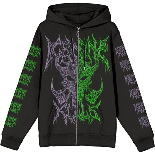 Ice Nine Kills Black Metal Split Mikina s kapucí na zip černá - RockTime.cz
