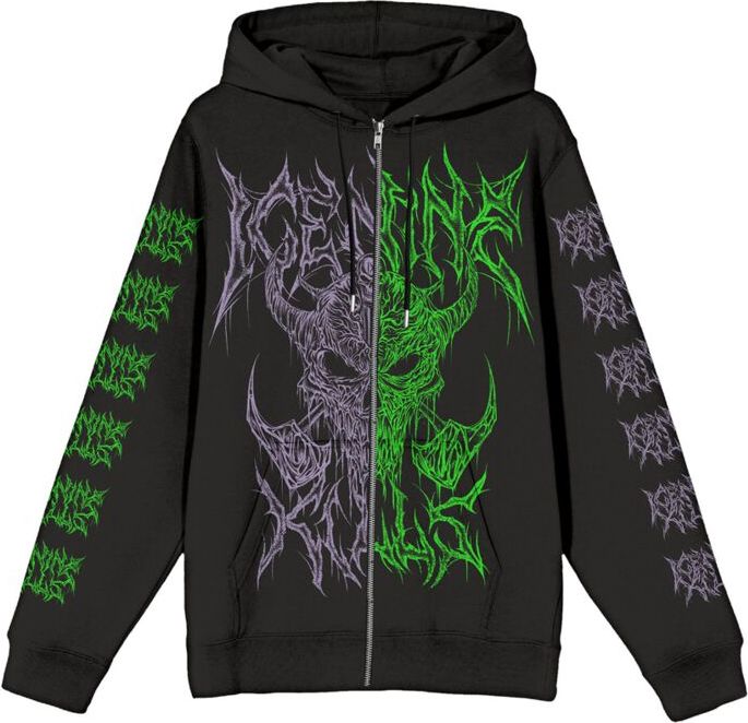 Ice Nine Kills Black Metal Split Mikina s kapucí na zip černá - RockTime.cz