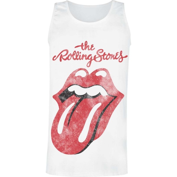 The Rolling Stones Classic Tongue Tank top bílá - RockTime.cz