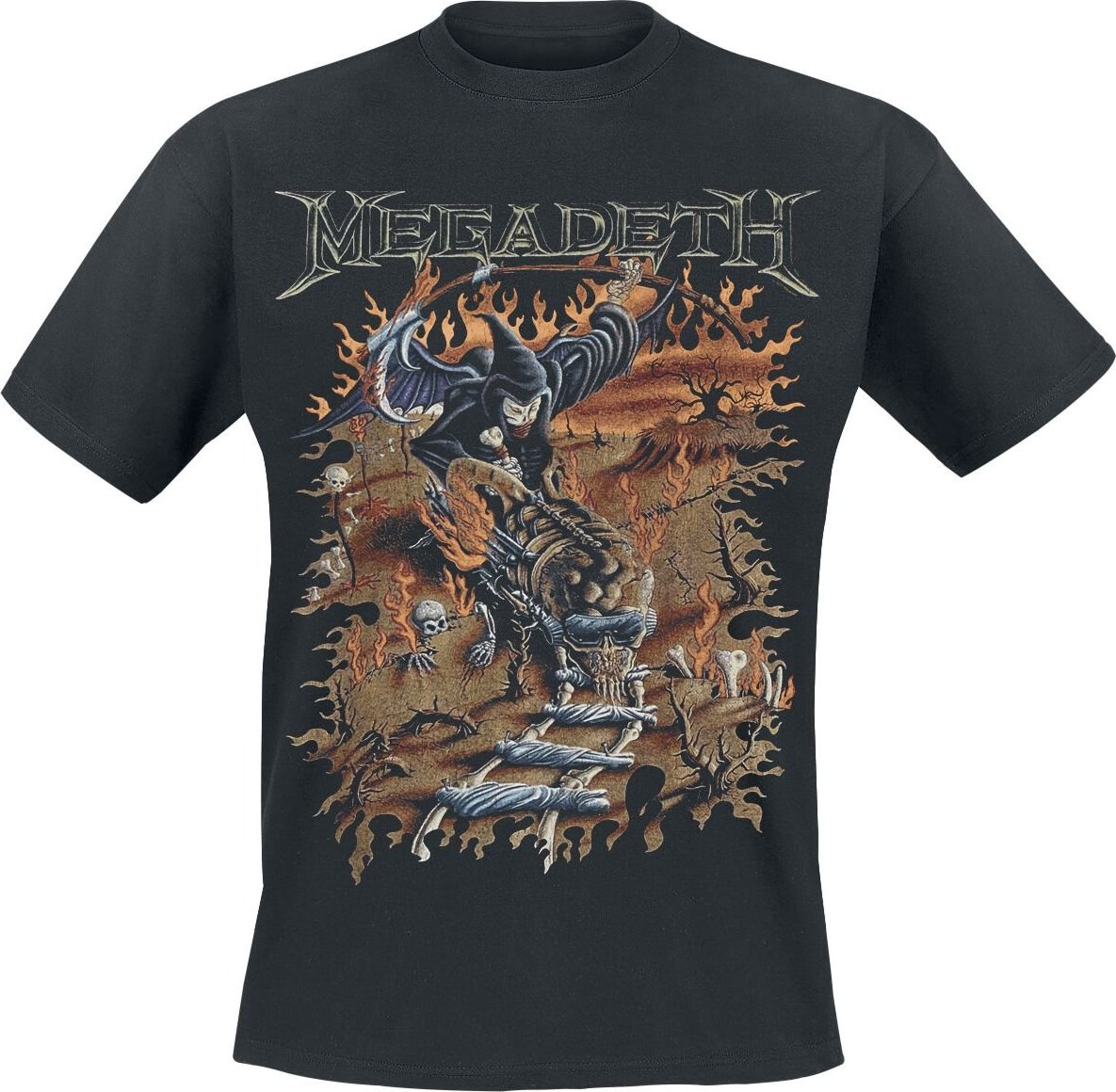 Megadeth Youthanasia 1995 - Reaper Train Tričko černá - RockTime.cz