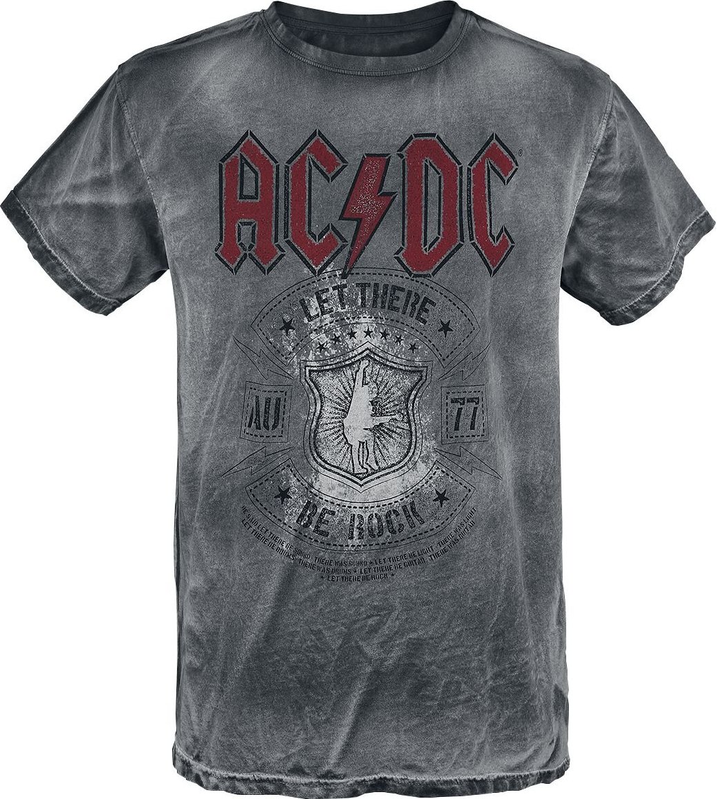 AC/DC Let there be Rock Tričko šedá - RockTime.cz