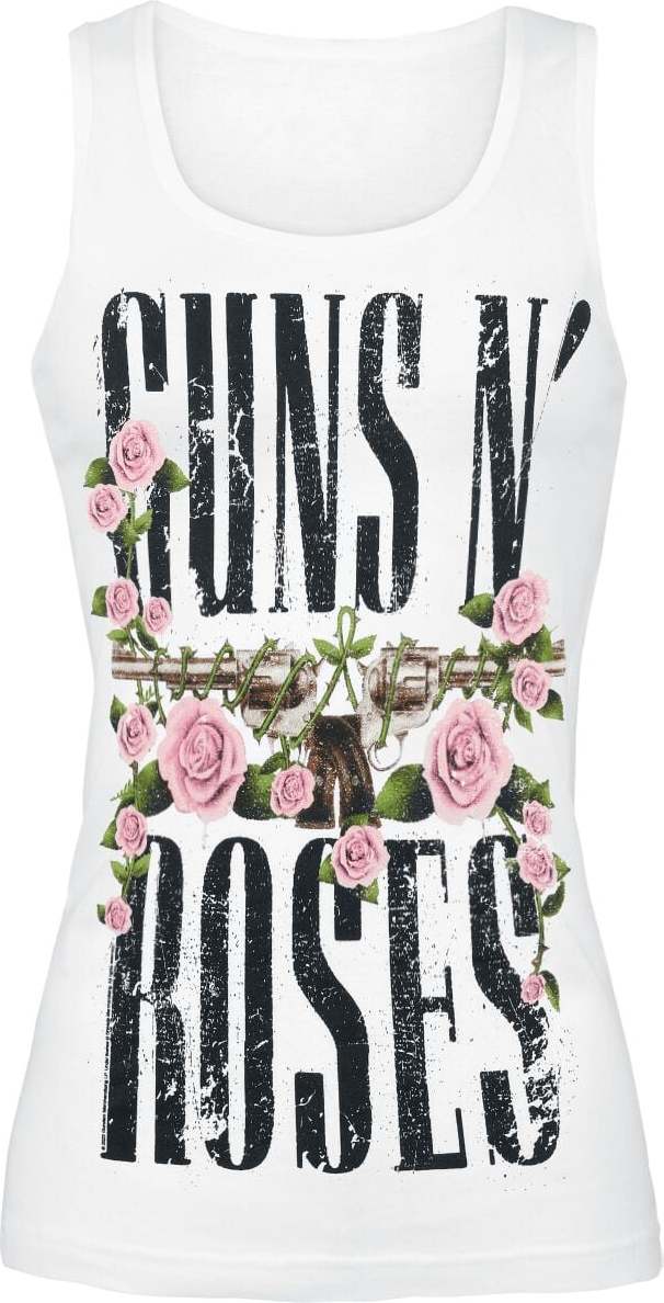 Guns N' Roses Big Guns Dámský top bílá - RockTime.cz