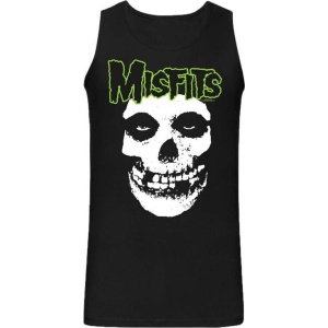 Misfits Green Skull Tank top černá - RockTime.cz