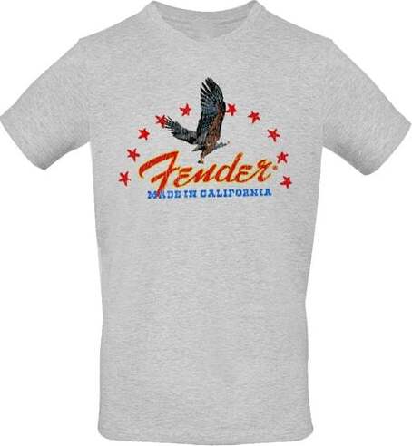Fender Made In California Tričko šedá - RockTime.cz