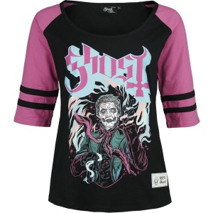 Ghost EMP Signature Collection Dámské tričko s dlouhými rukávy cerná/ružová - RockTime.cz