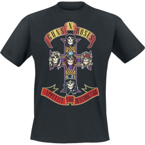 Guns N' Roses Appetite For Destruction - Cover Tričko černá - RockTime.cz