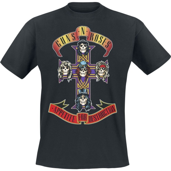 Guns N' Roses Appetite For Destruction - Cover Tričko černá - RockTime.cz