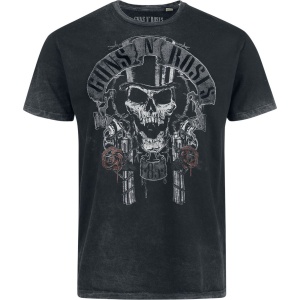 Guns N' Roses Top Hat Tričko šedá - RockTime.cz