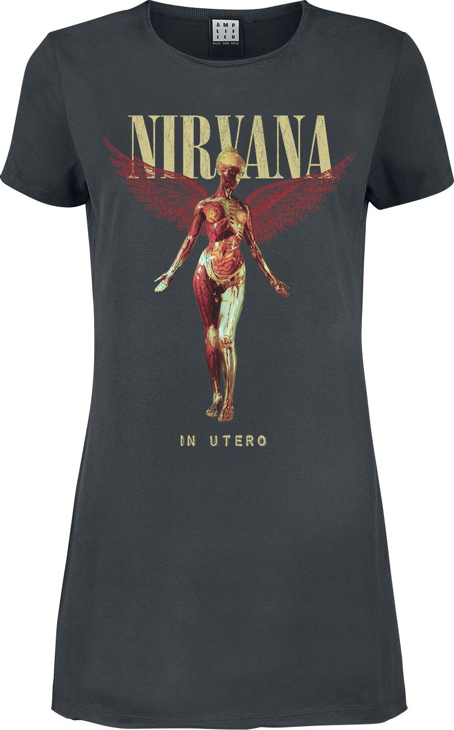 Nirvana Amplified Collection - In Utero Šaty charcoal - RockTime.cz