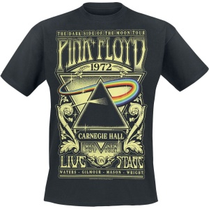 Pink Floyd The Dark Side Of The Moon - Live On Stage 1972 - Heavyweight Tričko černá - RockTime.cz