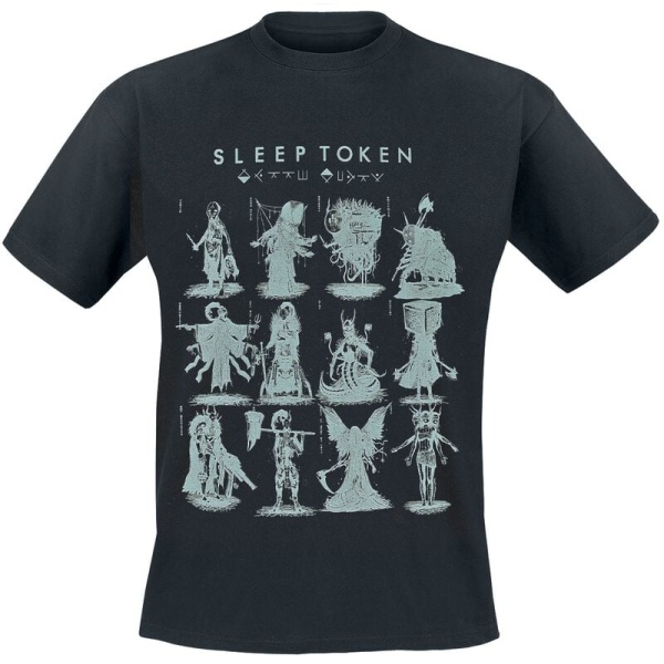 Sleep Token Grid 2 Tričko černá - RockTime.cz