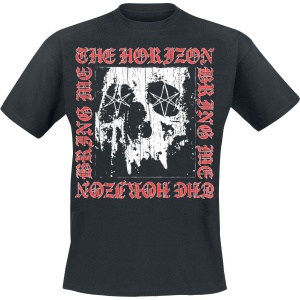 Bring Me The Horizon Metal Logo Skull Tričko černá - RockTime.cz