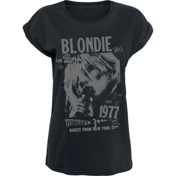 Blondie Tour 1977 Dámské tričko černá - RockTime.cz