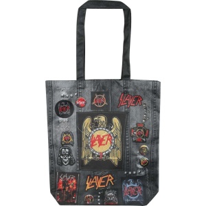 Slayer rocksax - Slayer Logo Plátená taška vícebarevný - RockTime.cz