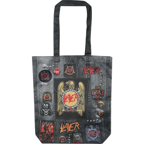 Slayer rocksax - Slayer Logo Plátená taška vícebarevný - RockTime.cz