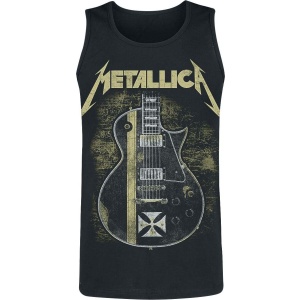 Metallica Hetfield Iron Cross Guitar Tank top černá - RockTime.cz