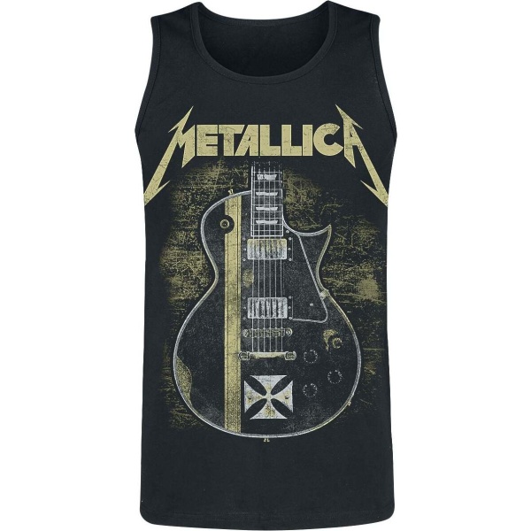 Metallica Hetfield Iron Cross Guitar Tank top černá - RockTime.cz