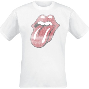 The Rolling Stones Classic Tongue Tričko bílá - RockTime.cz