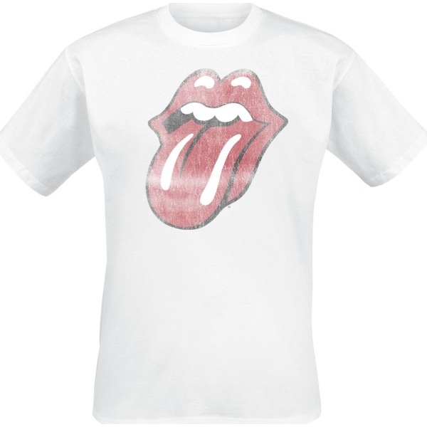 The Rolling Stones Classic Tongue Tričko bílá - RockTime.cz