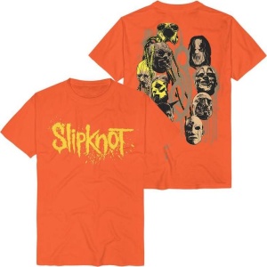 Slipknot Splatter Masks Tričko oranžová - RockTime.cz
