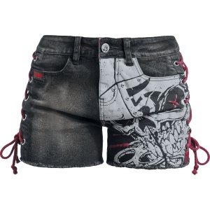 Five Finger Death Punch EMP Signature Collection Dámské šortky černá - RockTime.cz