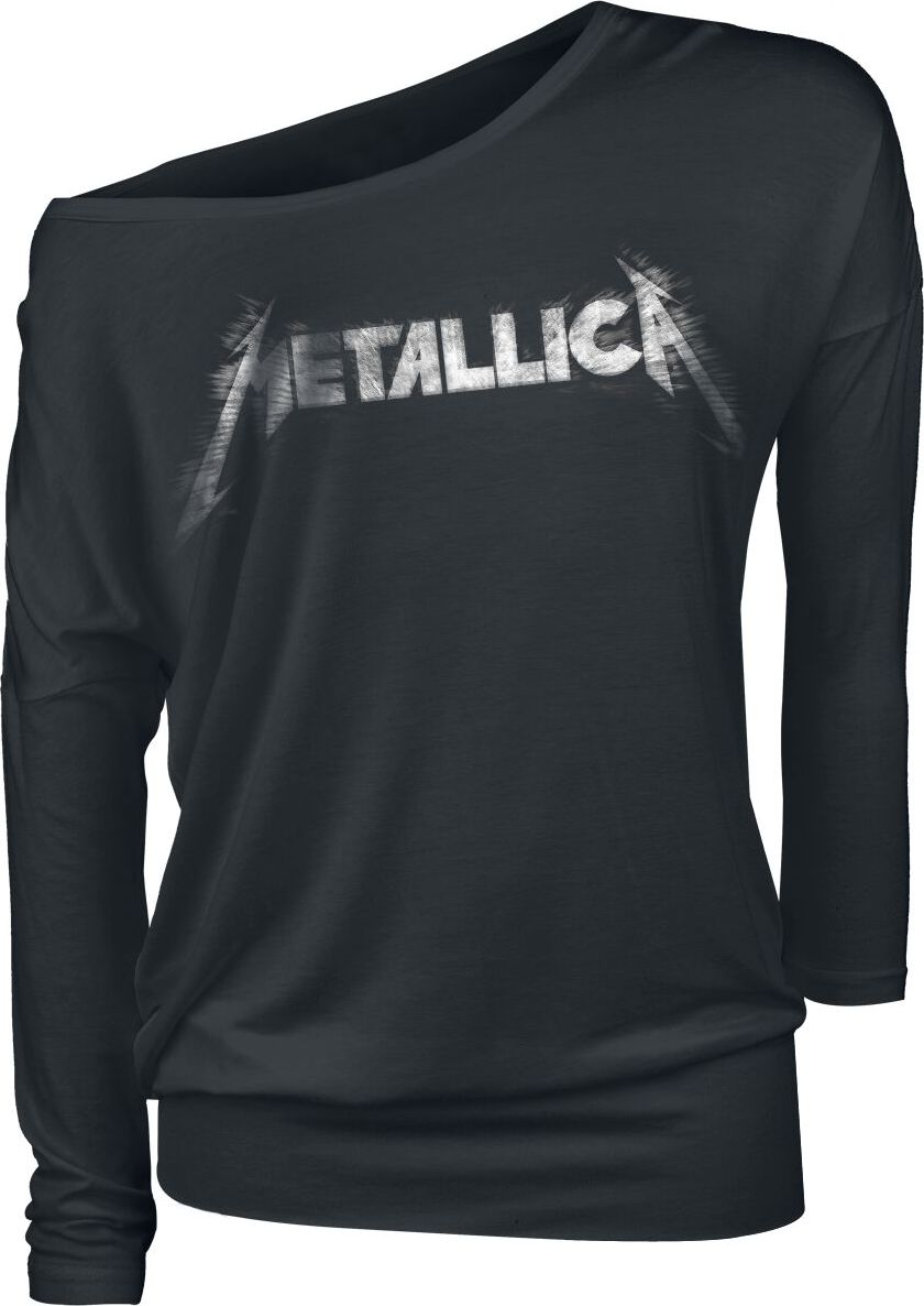 Metallica Spiked Logo Dámské tričko s dlouhými rukávy černá - RockTime.cz
