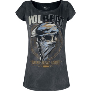 Volbeat Bandana Skull Dámské tričko šedá - RockTime.cz