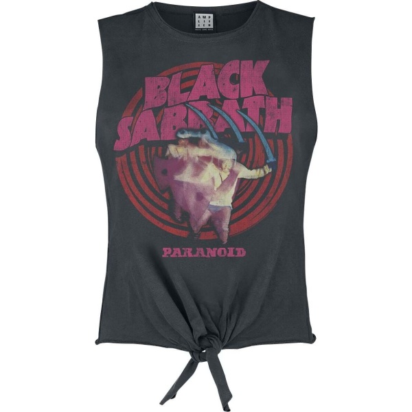 Black Sabbath Amplified Collection - Paranoid Dámský top charcoal - RockTime.cz