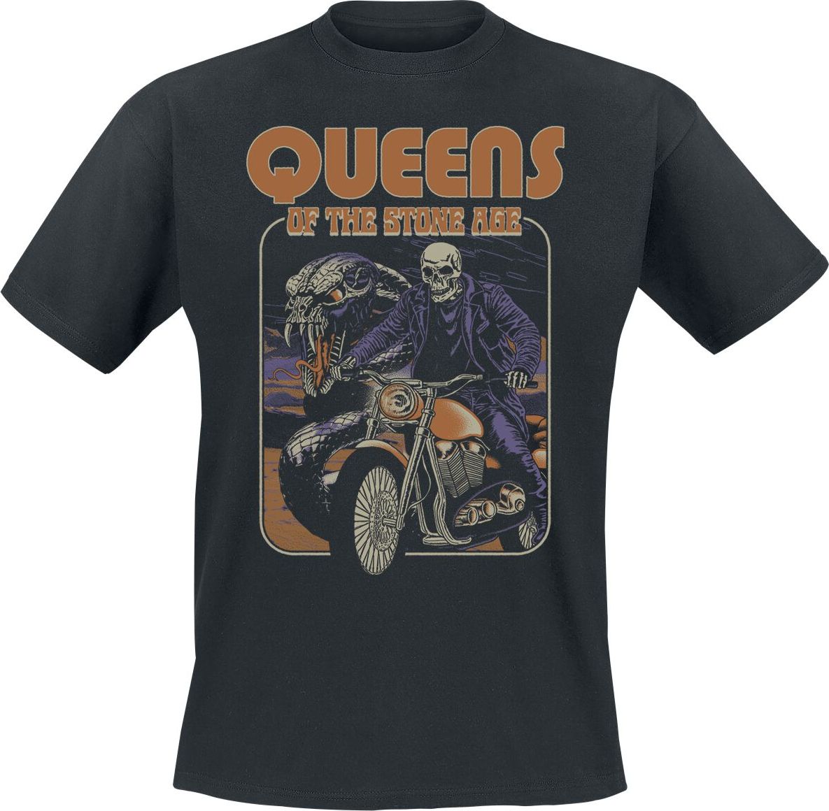 Queens Of The Stone Age Skull Rider Tričko černá - RockTime.cz