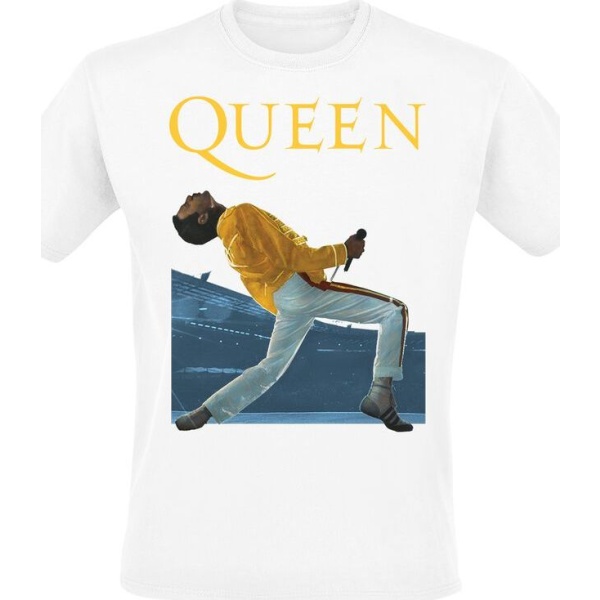 Queen Wembley Freddie Tričko bílá - RockTime.cz