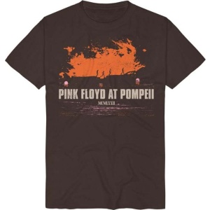 Pink Floyd Pompeii Album Cover Widescreen Tričko hnědá - RockTime.cz