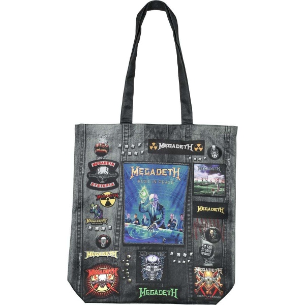 Megadeth Rocksax - Megadeth Logo Plátená taška vícebarevný - RockTime.cz