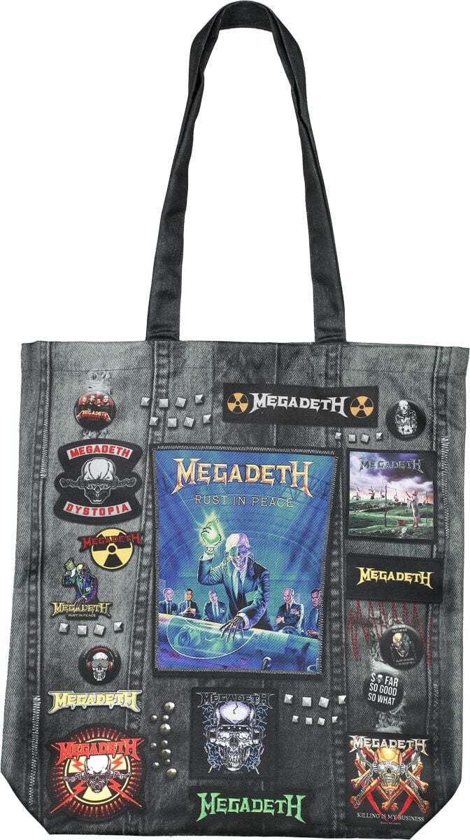 Megadeth Rocksax - Megadeth Logo Plátená taška vícebarevný - RockTime.cz