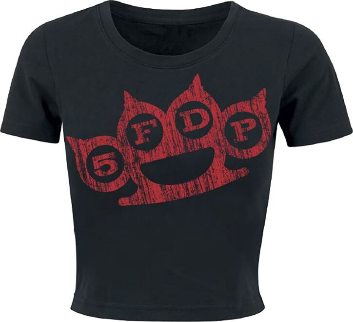 Five Finger Death Punch Red Nuckles Distressed Dámské tričko černá - RockTime.cz
