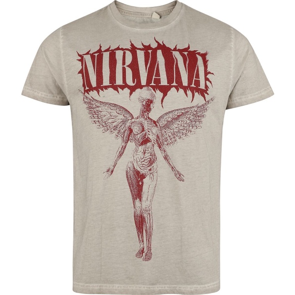Nirvana In Utero Tričko šedá - RockTime.cz