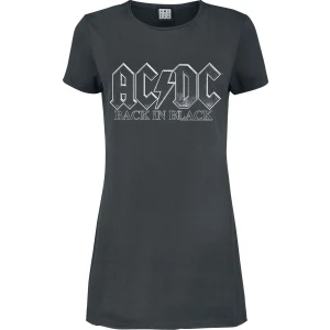AC/DC Amplified Collection - Back In Black Šaty charcoal - RockTime.cz