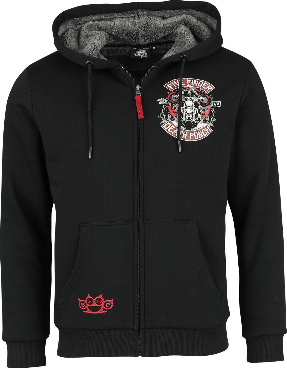 Five Finger Death Punch EMP Signature Collection Mikina s kapucí na zip cerná/šedá - RockTime.cz