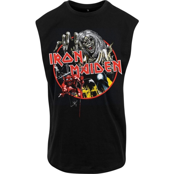 Iron Maiden Circular Vintage Print Tank top černá - RockTime.cz