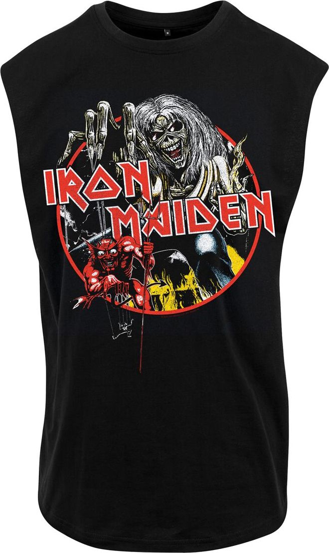 Iron Maiden Circular Vintage Print Tank top černá - RockTime.cz