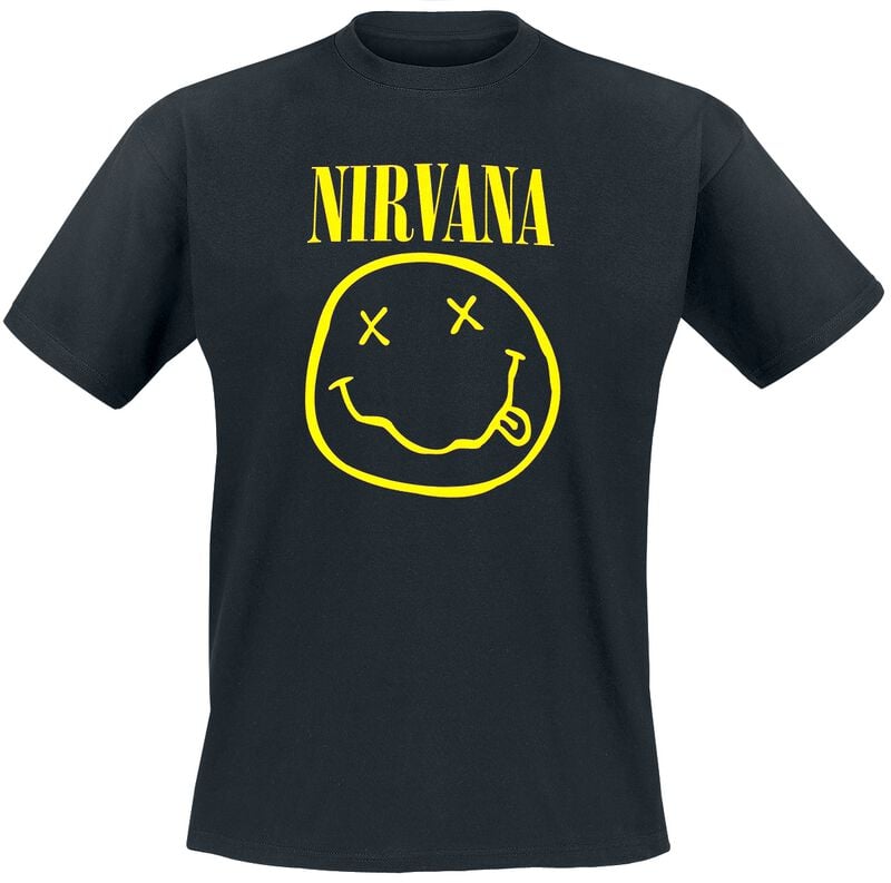 Nirvana Logo - Heavyweight Tričko černá - RockTime.cz