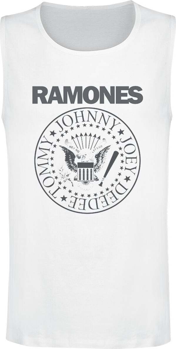 Ramones Crest Tank top bílá - RockTime.cz