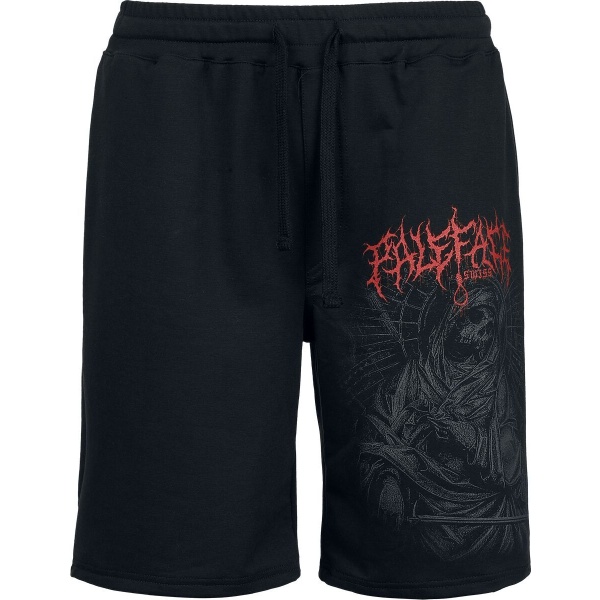 Paleface Swiss Reaper Red Teplákové šortky černá - RockTime.cz